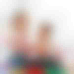 Plaunamų pirštų dažų rinkinys vaikams | ARTDABS