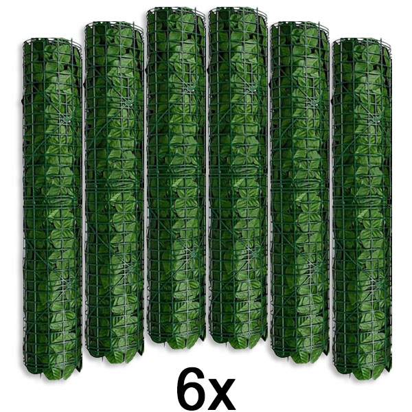 6x Dirbtinių lapų tvorelė-uždanga | LEAFPANEL