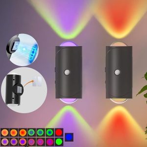 Išmanioji judesio sieninė lempa (2 vnt.) | AURAWALL